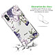 Avis LaCoqueFrançaise Coque iPhone X/Xs anti-choc souple angles renforcés transparente Motif Pivoines Violettes