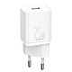 Baseus Chargeur secteur 25W Charge rapide et sécurisée Compact  Super Si Blanc Chargeur secteur Baseus + câble USB-C vers USB-C 25W