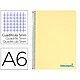 LIDERPAPEL Cahier spirale a6 micro wonder 240 pages 90g 5x5mm 4 bandes couleurs jaune x 3 Cahier