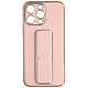 Avizar Coque pour iPhone 14 Pro Max Silicone flashy Béquille pliable Système magnétique  Rose Une coque en silicone flexible, conçue pour protéger votre iPhone 14 Pro Max au quotidien