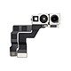 Clappio Caméra Avant pour iPhone 14 Pro Max Module Capteur Photo et Nappe de Connexion Une caméra avant de remplacement conçue pour iPhone 14 Pro Max