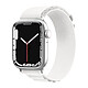 Avizar Bracelet Sport pour Apple Watch 41mm et 40mm et 38mm Nylon Extensible Ajustable Femoir Style G Blanc Bracelet de montre Blanc