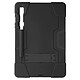 Avizar Coque pour Samsung Galaxy Tab S9 et Tab S9 FE avec Béquille Support Noir Conçue avec des matériaux polycarbonate rigide et en silicone gel