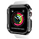 Itskins Coque pour Apple Watch Série 4 44 mm Semi-rigide Spectrum Clear/Noir - Spectrum protège efficacement votre Apple Watch avec la protection intelligente Drop Safe.