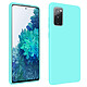 Avizar Coque Galaxy S20 FE Semi-rigide Soft Touch Compatible QI Turquoise - Coque de protection spécialement conçue pour Samsung Galaxy S20 FE.