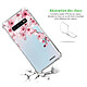 Avis Evetane Coque Samsung Galaxy S10 anti-choc souple angles renforcés transparente Motif Cerisier