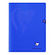 CLAIREFONTAINE Mimesys cahier piqué polypro 24x32cm 96p Q.5x5 Bleu marine Cahier