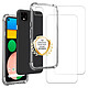 Evetane Coque Google Pixel 4 Antichoc coins renforcés Silicone + 2 Vitres en verre trempé Protection écran Coque Google Pixel 4 Antichoc coins renforcés Silicone + 2 Vitres en verre trempé Protection écran