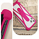 Avis Avizar Coque Cordon pour Smartphone Universel Silicone Coins bumper Béquille support  Fuchsia