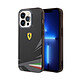 Ferrari Coque pour iPhone 14 Pro en TPU Antichocs modèle Italia Noir - Cette coque Ferrari Italia a été conçue à partir d'un assemblage de TPU et de polycarbonate pour apporter souplesse et protection à votre iPhone 14 Pro