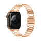 Avizar Bracelet pour Apple Watch 41mm et 40mm et 38 mm Maillons en Acier Inoxydable a Boucle Papillon  Rose gold - Bracelet à maillons spécifiquement conçu pour Apple Watch Series 9, 8 et 7 41mm / Series SE 2022, SE, 6, 5, et 4 40mm / Series 3, 2 et 1 38mm