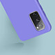 Avizar Coque Galaxy S20 FE Semi-rigide Soft Touch Compatible QI violet pas cher