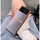 Acheter Forcell Coque pour Samsung Z Flip 4 Rigide Dos Transparent Bord Rose Chromé