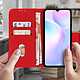 Avis Avizar Étui Xiaomi Redmi 9A Protection avec Porte-carte Support Vidéo rouge