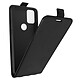 Avizar Étui Alcatel 3X Clapet Vertical Porte-carte Effet Lisse Noir Étui de protection spécialement conçu pour Alcatel 3X