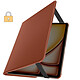 Acheter Avizar Étui Clapet pour iPad Air 13 2024 Folio Rotatif 360 Support Stand Marron Clair