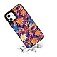 Avis LaCoqueFrançaise Coque iPhone 12 Mini miroir Fleurs violettes et oranges Design