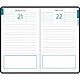 EXACOMPTA Agenda Poche EasyDay Volga 10 x 15 cm Journalier Civil Coloris Aléatoire Agenda de poche