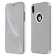 Avizar Housse Apple iPhone XR Etui Folio Miroir Ultra-fine Clapet Translucide - Argent Etui folio Argent en Polycarbonate, iPhone XR