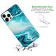 Avis Evetane Coque iPhone 12 Pro Max 360 intégrale transparente Motif Bleu Nacré Marbre Tendance