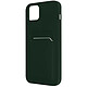 Avizar Coque pour iPhone 14 Plus Silicone Souple Porte-carte Fine Légère  vertfonce - Coque combinant protection et praticité, conçue pour votre iPhone 14 Plus