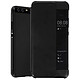 Avizar Etui Huawei P10 Housse Protection Smart View Noir Fenêtre de Visualisation Étui Folio à fenêtre de visualisation verticale