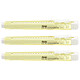 PENTEL Stylo gomme CLIC ERASER, Corps Jaune pastel x 3 Gomme