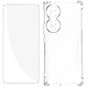 Avizar Pack Protection pour Honor 70 Coque Renforcée + Verre Trempé Transparent Pack protection Transparent en Silicone, Honor 70