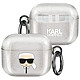 Karl Lagerfeld Coque pour AirPods 3 Antichoc Glitter Argent Coque à Paillettes collection Glitter de la prestigieuse marque Karl Lagerfeld pour protéger avec élégance vos AirPods 3