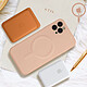 Avis Avizar Coque Magsafe iPhone 11 Pro Silicone Souple Intérieur Soft-touch Mag Cover rose gold