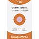 EXACOMPTA Étui de 100 fiches - bristol quadrillé 5x5 non perforé 125x200mm - Couleurs assorties Fiche Bristol