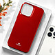 Avis Mercury Coque pour iPhone 13 Pro Max Silicone Gel Flexible Effet Brillant  Rouge métallisé