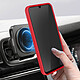 Acheter Avizar Coque pour Samsung Galaxy S24 Bague Métallique Fonction Support Rouge