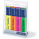 STAEDTLER Set de 4 Surligneurs Textsurfer classic résistant aux UV pointe biseautée 1 à 5 mm Surligneur