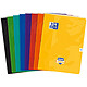 OXFORD Cahier duo agrafé 24X32 cm 96 pages grands carreaux coloris aléatoires Cahier