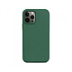 Evetane Coque iPhone 12/12 Pro Silicone liquide Vert Foret + 2 Vitres en Verre trempé Protection écran Antichocs pas cher