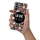 Evetane Coque Samsung Galaxy S21 5G 360 intégrale transparente Motif La Vie en Rose Tendance pas cher