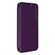 Avizar Étui Clear View pour Samsung Galaxy S22 Fenêtre Affichage Heure Support Vidéo  Violet Etui avec clapet Clear View spécialement conçu pour Samsung Galaxy S22