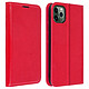 Avizar Étui iPhone 11 Pro Max Folio Cuir Véritable Porte cartes Support Vidéo rouge - Housse de protection spécialement conçue pour Apple iPhone 11 Pro Max