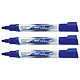 BIC Feutre tableau blanc effaçable à sec LIQUID INK Tank Pointe Ogive Large Bleu x 3 Marqueur pour tableaux blancs