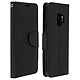 Avizar Housse Galaxy S9 Etui clapet Porte-carte Fonction Stand Fancy Style Noir Étui portefeuille Fancy conçu pour Galaxy S9 - Noir