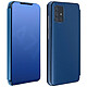 Avizar Housse Samsung Galaxy A71 Clapet Effet Miroir Support Vidéo Bleu Protection intégrale spécialement conçue pour le Samsung Galaxy A71