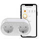 Konyks Priska Duo Easy EU Double prise connectée WiFi + Bluetooth 16A, Compatible avec Alexa et Google Home