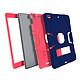 Avizar Coque iPad 2021, 2020 et 2019 10.2 Bi-matière Béquille Bleu Nuit et Rose Fuchsia Coque de protection spécialement conçue pour Apple iPad 2021, 2020 et 2019 102