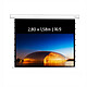 KIMEX 049-3516W Ecran de projection motorisé tensionné 2,80 x 1,58m - Format 16:9 - Wi-Fi - Carter blanc