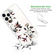 Avis LaCoqueFrançaise Coque iPhone 12/12 Pro silicone transparente Motif Fleurs Sauvages ultra resistant