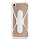 Muvit Coque pour Smartphone Universel Fonction Stand avec Tour de Cou Blanc Cordon fourni