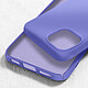 Avizar Coque pour iPhone 15 Silicone Premium Semi rigide Finition Mate Douce  Violet pas cher