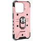 Avizar Coque Bague pour iPhone 15 Pro Bumper Antichoc  Rose Gold Coque bi-matière rose gold, série ArmoRing Bump, réalisée spécialement pour votre iPhone 15 Pro