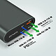 4smarts Powerbank 20000mAh Double USB-C 130W et Port USB 18W Enterprise 2  Gris pas cher